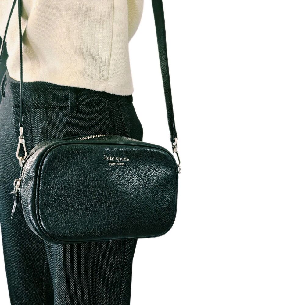Kate Spade Black Pebbled Leather Small Crossbody Bag - Picture 3 of 10